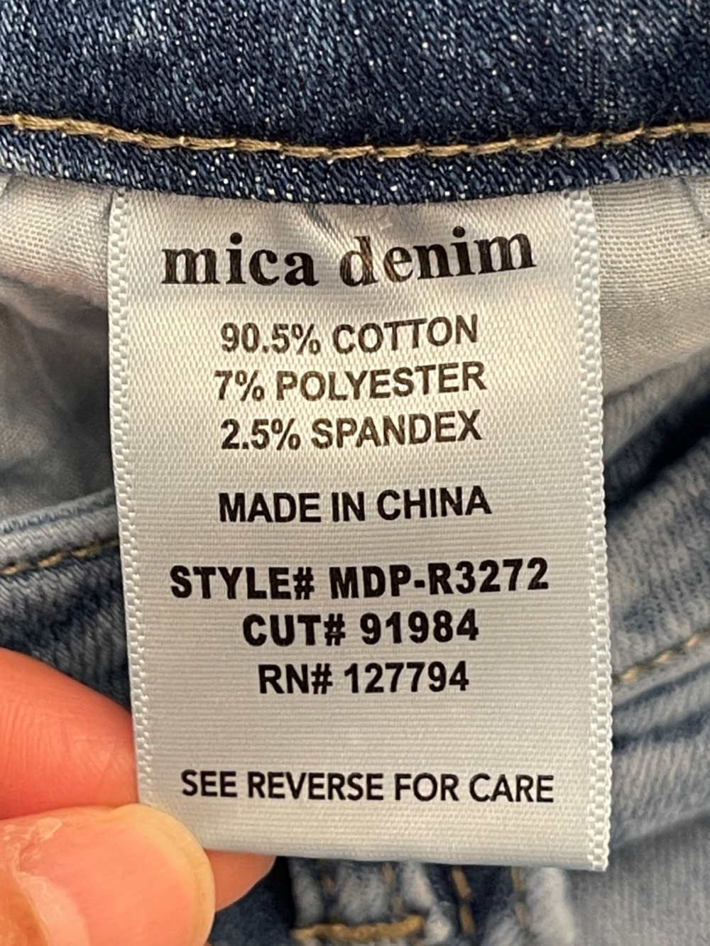 Mica Los Angeles Cargo Jeans Women's 31 Light Wash Denim Wide Leg High Rise - Picture 8 of 14